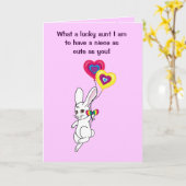 Happy Birthday Tante to Niece Karte (Gelbe Blume)