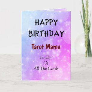 Happy Birthday Tarot Mama Design Card Karte