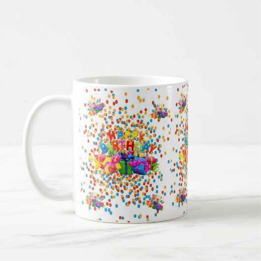 Happy Birthday Tasse (Links)