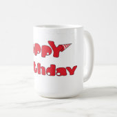 Happy Birthday Tasse (VorderseiteRechts)