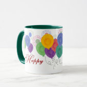 Happy Birthday Tasse (Vorderseite Links)