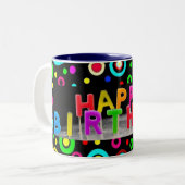 Happy Birthday Tasse (Vorderseite Links)