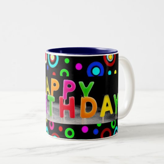 Happy Birthday Tasse (VorderseiteRechts)