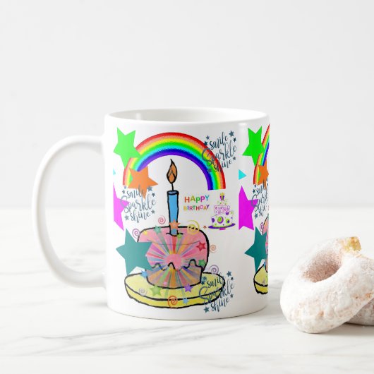 Happy Birthday Tasse (Mit Donut)
