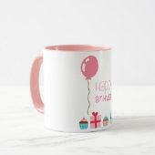 Happy Birthday Tasse (Vorderseite Links)