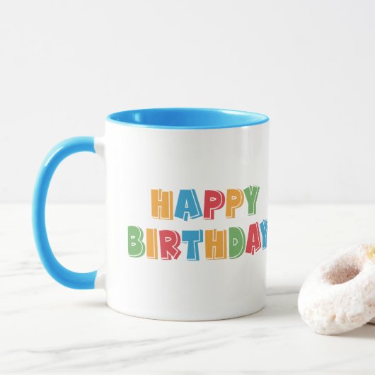 Happy Birthday Tasse (Mit Donut)