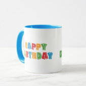 Happy Birthday Tasse (Vorderseite Links)