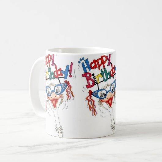 Happy Birthday Tasse (Vorderseite Links)