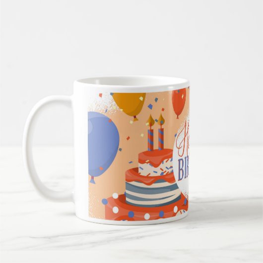 Happy Birthday Tasse (Links)
