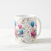 Happy Birthday Tasse Balloons (VorderseiteRechts)