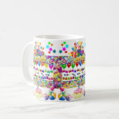 Happy Birthday Tasse Balloons (Vorderseite Links)