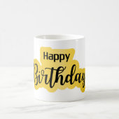 Happy Birthday Tasse - Bold Script Style (Mittel)
