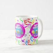 Happy Birthday Tasse Confetti (VorderseiteRechts)