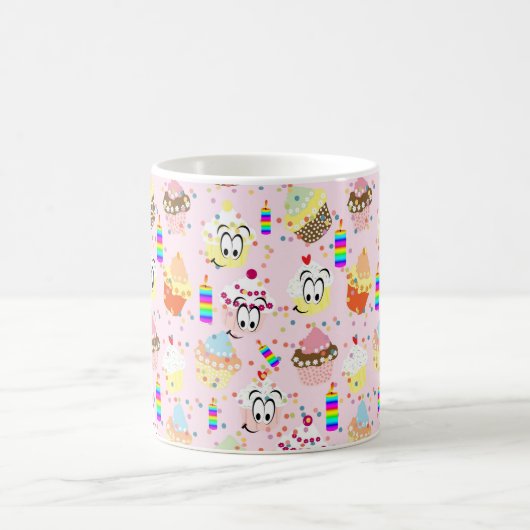 Happy Birthday Tasse Cupcake (Mittel)