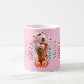 Happy Birthday Tasse Erdbeere Eis Creme (Mittel)