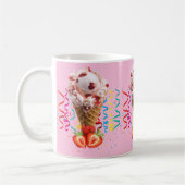 Happy Birthday Tasse Erdbeere Eis Creme (Links)