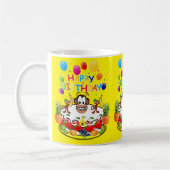Happy Birthday Tasse Fruchtkuchen Affe (Links)