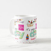 Happy Birthday Tasse FUN Cupcake (Vorderseite Links)