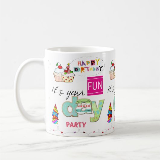 Happy Birthday Tasse FUN Cupcake (Links)