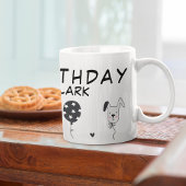 Happy Birthday Tasse mit Hunden und Ballons