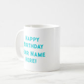 Happy Birthday Tasse (Owl) (Vorderseite Links)