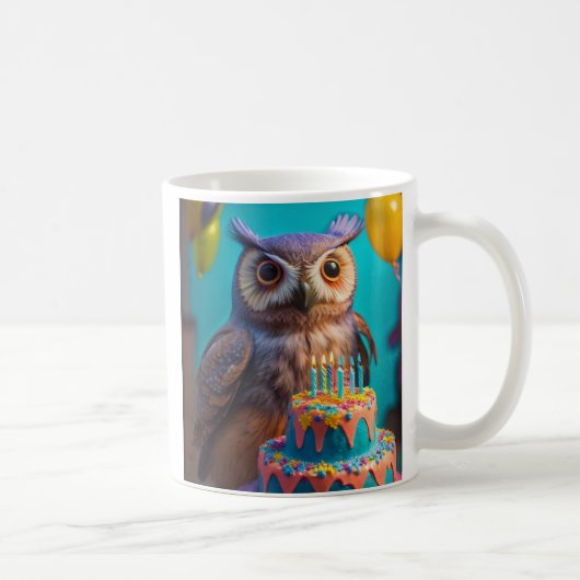 Happy Birthday Tasse (Owl) (Rechts)