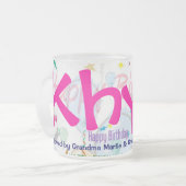 Happy Birthday Tasse (Personalize) (Vorderseite Links)