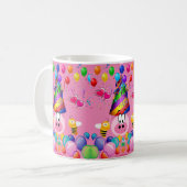 Happy Birthday Tasse Pink Pig Hummel (Vorderseite Links)