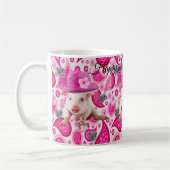 Happy Birthday Tasse Pink Pig Paisley (Links)