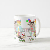 Happy Birthday Tasse Possum Cake (VorderseiteRechts)