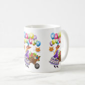 Happy Birthday Tasse Viktorianisch (VorderseiteRechts)