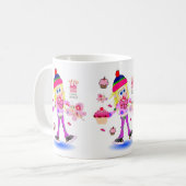 Happy Birthday Tasse Wacky Girl (Vorderseite Links)