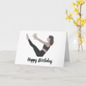 Happy Birthday Teaser Pilates Card Karte (Gelbe Blume)