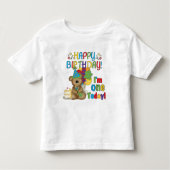 Happy Birthday Teddy Bär 1. T - Shirt und Geschenk (Vorderseite)