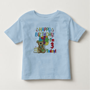 Happy Birthday Teddy Bär 3. Tshirts und Geschenke