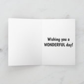 Happy Birthday Teddy Bär Buddies Word Cloud Karte (Innenseite)