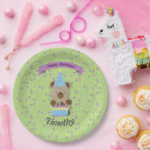 Happy Birthday Teddy Bar Pappteller (Party)