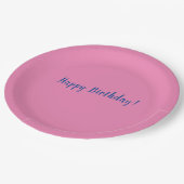Happy Birthday Tellers Pappteller (Schrägansicht)