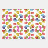 Happy Birthday Template farbenfrohe Macaron Cookie Geschenkpapier Set (Vorderseite)