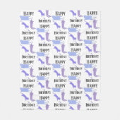 Happy Birthday Template Funny Cats Fleecedecke (Vorderseite)