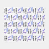 Happy Birthday Template Funny Cats Fleecedecke (Vorderseite (Horizontal))