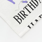 Happy Birthday Template Funny Cats Fleecedecke (Ecke)