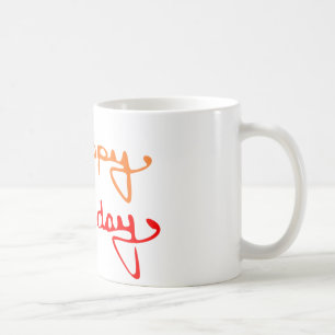Happy Birthday Text Kaffeetasse
