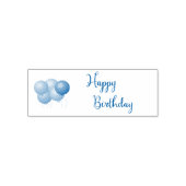 Happy Birthday Text mit Balloons Custom Color Tint Permastempel (Design)