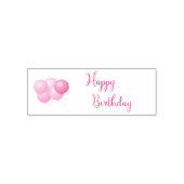 Happy Birthday Text mit Balloons Custom Color Tint Permastempel (Design)