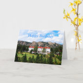 Happy Birthday, The Stanley Hotel, Estes Park Karte (Gelbe Blume)