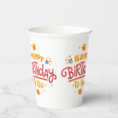 Happy Birthday Themed Paper Cups Pappbecher (Rechts)