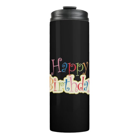 Happy Birthday Thermosbecher (Vorderseite)
