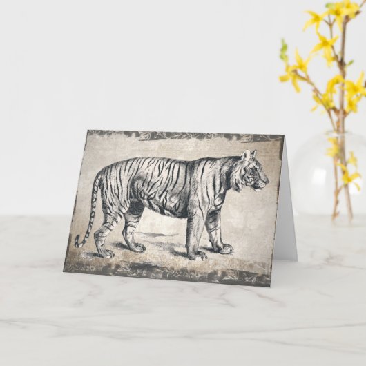 Happy Birthday Tiger, Boyfriend Birthday Card Karte (Gelbe Blume)