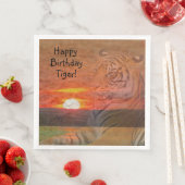 Happy Birthday Tiger Serviette (Beispiel)